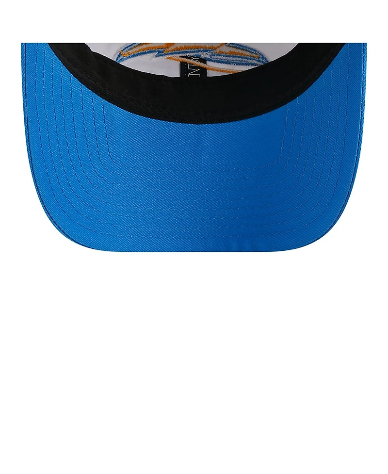 New Era Women's White/Powder Blue Los Angeles Chargers 2023 Sideline 9TWENTY Adjustable Hat