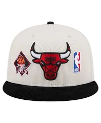 New Era Men's Cream Chicago Bulls Two-Tone 9FIFTY Snapback Hat
