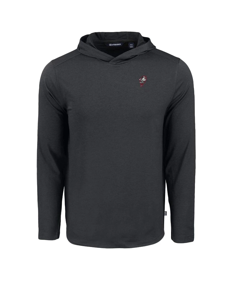 Cutter & Buck Men's Black Ohio State Buckeyes Coastline Epic Comfort Eco Long Sleeve Hoodie T-Shirt