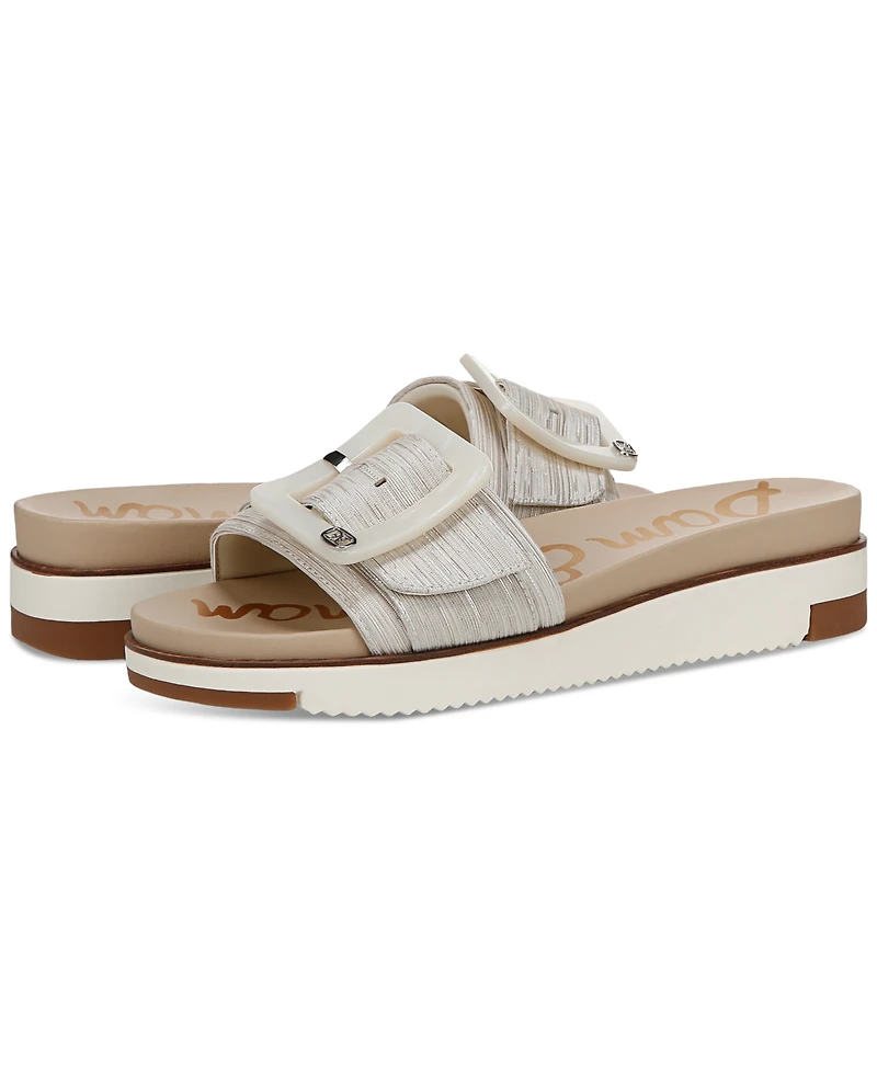 Sam Edelman Women's Ariane Platform Buckle Slide Sandals