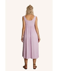 Ribbed Modal Henley Dress