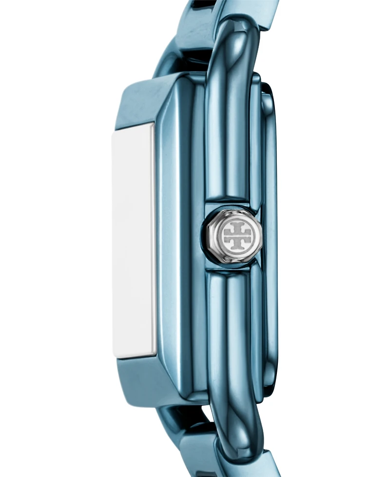 Tory Burch Women's The Kira Square Multicolor Stainless Steel Bracelet Watch 18mm