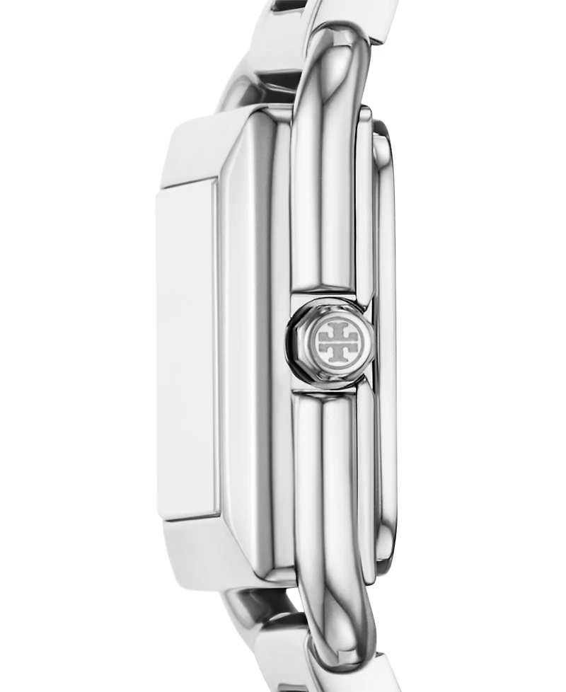 Tory Burch Women's The Kira Square Two-Tone Stainless Steel Bracelet Watch 18mm