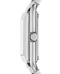 Tory Burch Women's The Kira Square Two-Tone Stainless Steel Bracelet Watch 24mm
