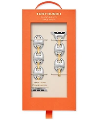 Tory Burch Women's The Double T Link Two-Tone Stainless Steel Bracelet For Apple Watch 38-46mm