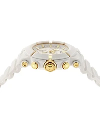 Versace Men's Swiss Chronograph Real Active White Tpu Strap Watch 45mm