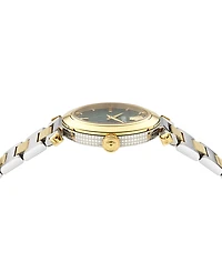 Versace Women's Swiss Greek Two-Tone Stainless Steel Bracelet Watch 35mm