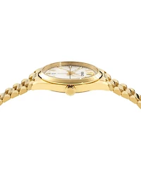 Versace Men's Swiss Millenyium Gold Ion Plated Bracelet Watch 40mm