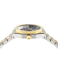 Versace Men's Swiss Automatic V-Contempo Gmt Two-Tone Stainless Steel Bracelet Watch 40x48mm