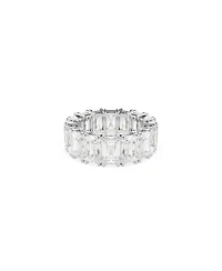 Swarovski Matrix Vittore Rhodium Plated Baguette Cut Ring