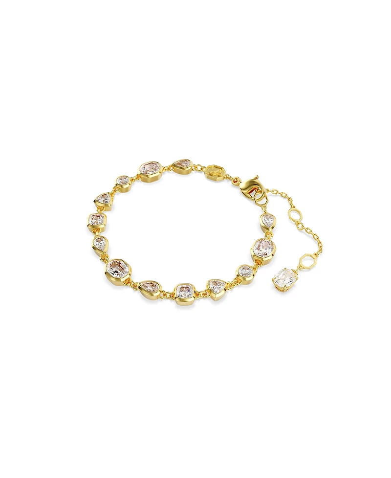Swarovski Imber Mixed Cuts White Gold-Tone Plated Tennis Bracelet