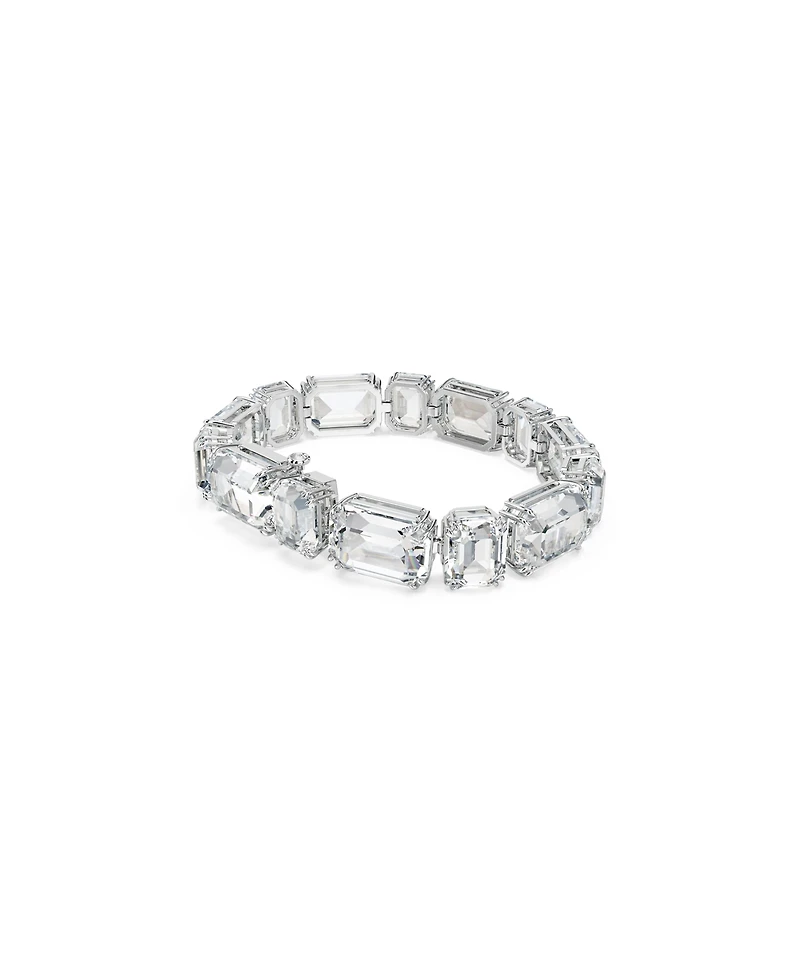Swarovski Millenia Octagon Cut White Rhodium Plated Tennis Bracelet