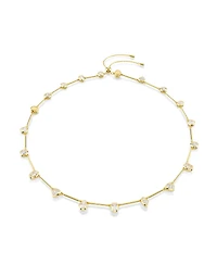 Swarovski Imber Mixed Cuts White Gold-Tone Plated Tennis Necklace