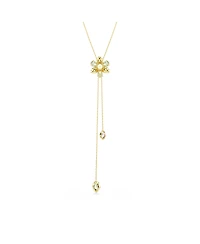 Swarovski Idyllia Mixed Cuts Flower Multicolored Gold-Tone Plated Y Pendant Necklace