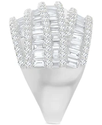 Mixed Cubic Zirconia Multi-Row Ring (4-3/4 ct. t.w.) in 14k Gold over Sterling Silver