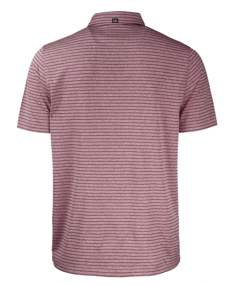 Cutter & Buck Men's Forge Eco Heather Stripe Stretch Recycled Polo