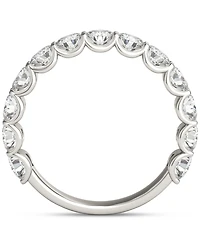 Charles & Colvard Moissanite Trellis Set Wedding Band (1-1/2 ct. t.w) in 14k White Gold