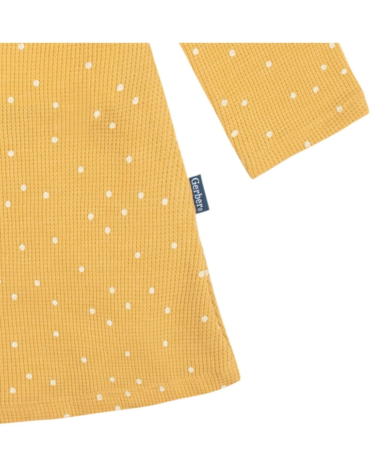 Gerber Baby Girls Long Sleeve Ruffle Dress