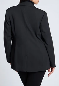 Eloquii Women's The Fluid Crepe Longline Blazer