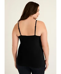 June + Vie Women's Lace-Trim Bra Cami