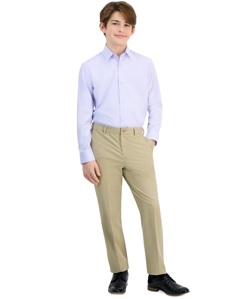 Michael Kors Big Boys Classic Fit Solid Stretch Dress Shirt