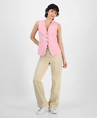 Boss Orange Women's V-Neck Sleeveless Button-Front Vest