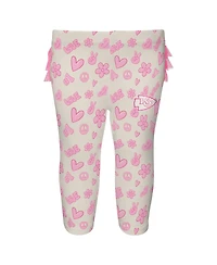 Outerstuff Baby Boys and Girls 2 Piece White Kansas City Chiefs All The Love Bodysuit and Pants Set