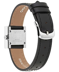 Ferragamo Women's Swiss Portrait Black Leather Strap Watch 20mm
