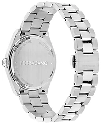 Ferragamo Men's Swiss Vega Stainless Steel Bracelet Watch 40mm
