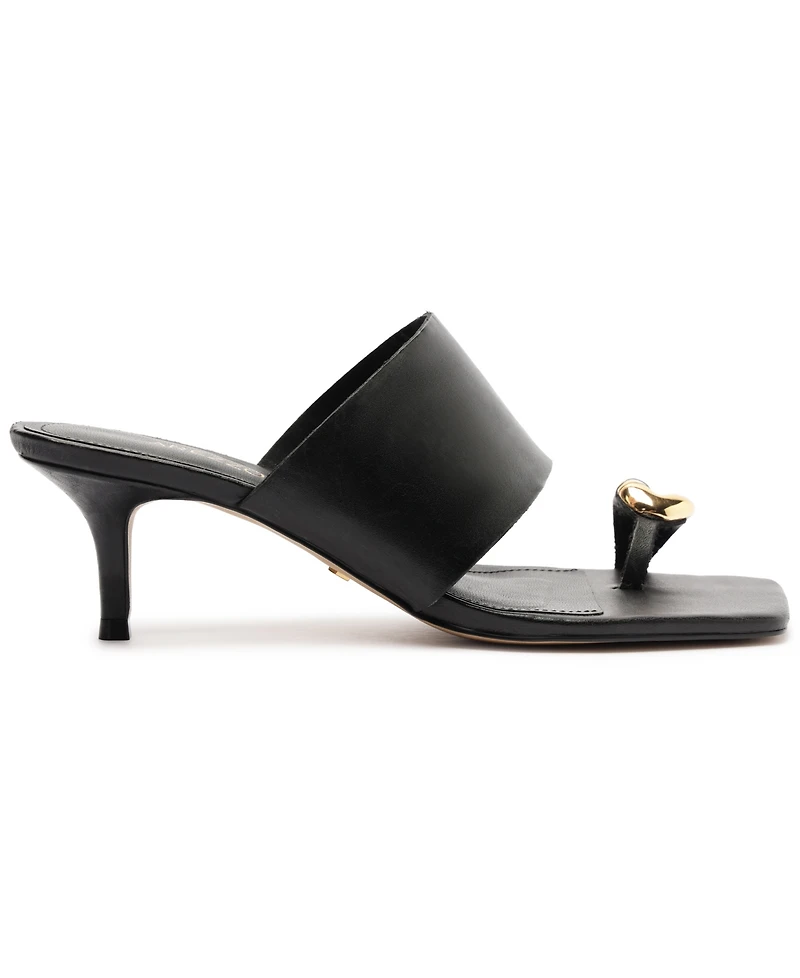 Arezzo Women's Kendall Mid Stiletto Slip-On Sandals