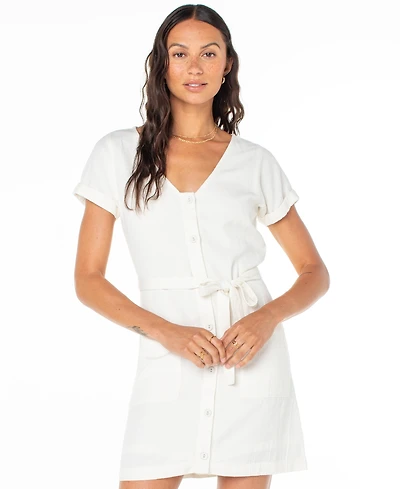 Roxy Juniors' Kona Belted Short-Sleeve Mini Dress
