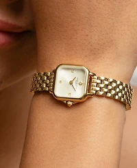 Olivia Burton Women's Grosvenor Mini Gold Tone Bracelet Watch, 20mm