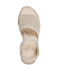 Easy Spirit Women's Jaela Embellished eFlex Flat Sandals