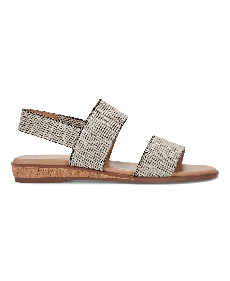 Easy Spirit Women's Lana Double Band Flat Slingback Sandals