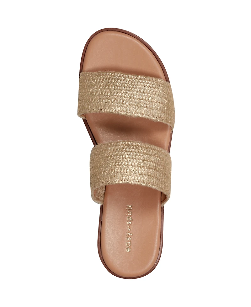 Easy Spirit Women's Loyal Woven Double Band Slip-On Sandals