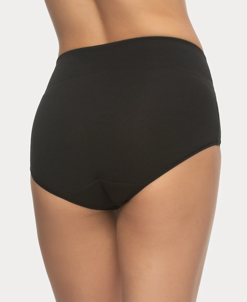 Felina Women's 3-Pack Pima Cotton Control Brief Panty