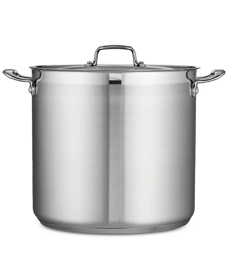 Tramontina Tri-Ply Clad Stainless Steel 20-Qt. Covered Stock Pot