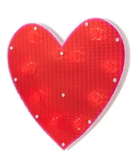 Northlight 13" Lighted Shimmering Heart Valentine's Day Window Silhouette Decoration