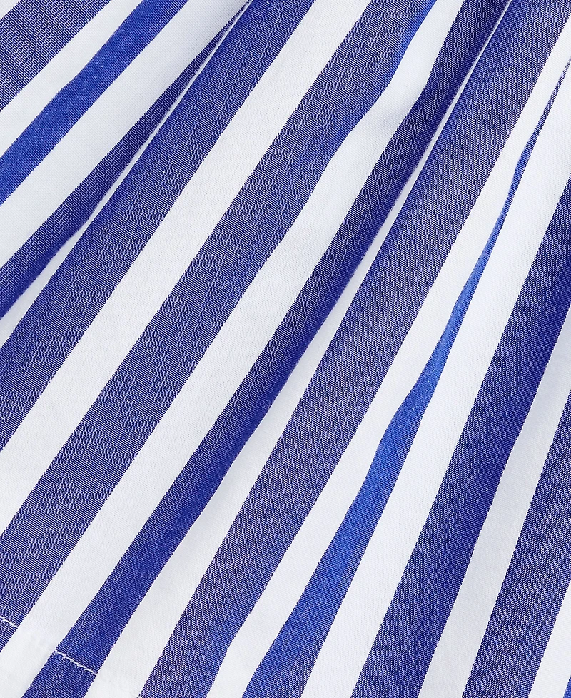 Polo Ralph Lauren Baby Girls Striped Cotton Poplin Top & Bloomer Set