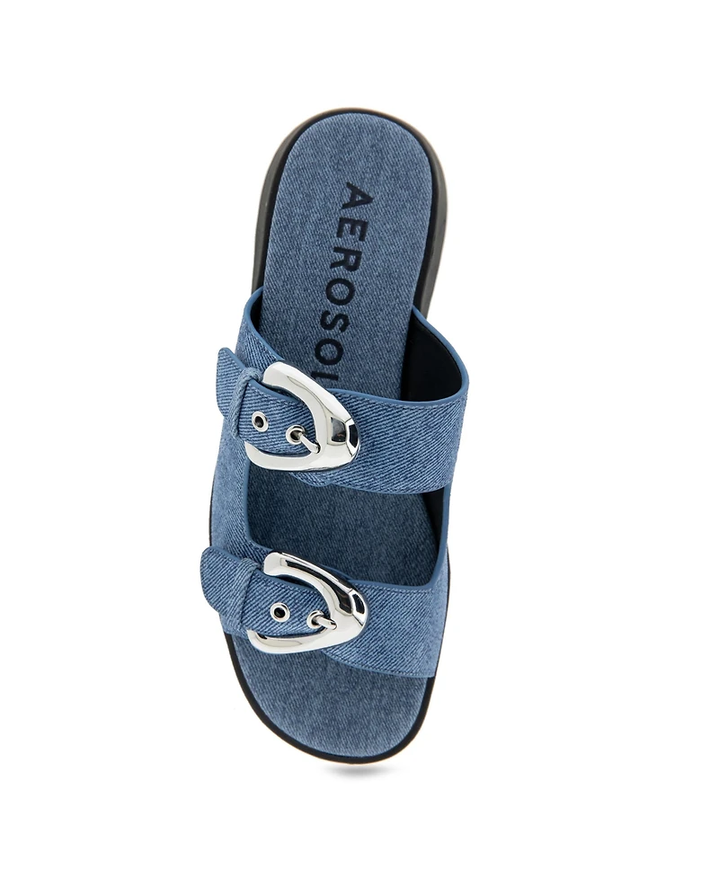 Aerosoles Women's Faith Round Toe Flatform Sandals