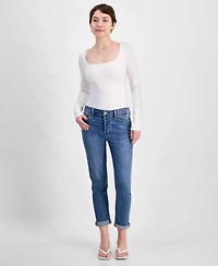 7 For All Mankind Women's Josefina Cuffed Skinny Jeans