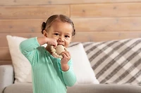 Sperric Toddler Easter Teether Set, Bunny, Carrot, Chicken, Rattle Egg & Basket Teething Toys Cute Teethers Gift Set