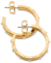 Kate Spade New York Set In Stone Gold-Tone Hoop Earrings