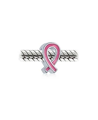 Bling Jewelry Radiant Pink Ribbon Hope Breast Cancer Survivor Charm Bead - Sterling Silver