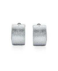 Bling Jewelry Casual Twisted Wide Half Hoop Clip-On Earrings Non-Pierced Ears