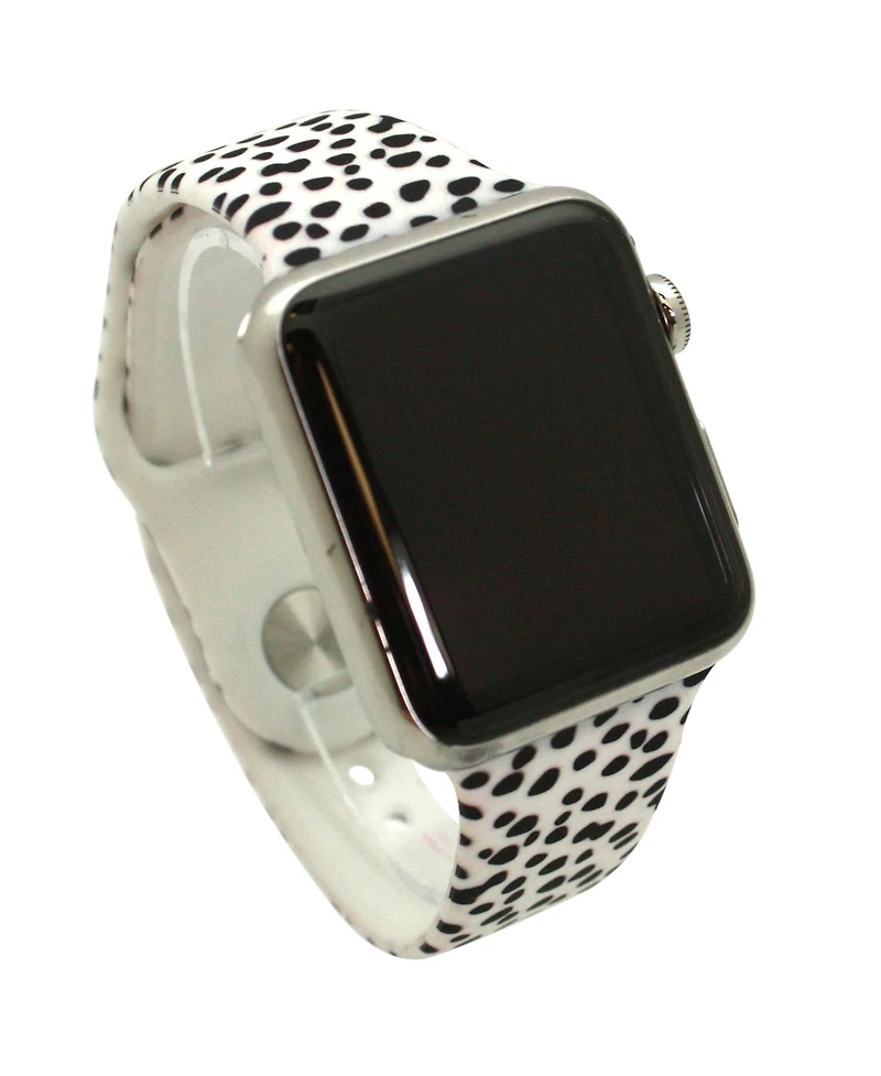 Olivia Pratt Cheetah Polka Dot Printed Silicone Apple Watch Bands