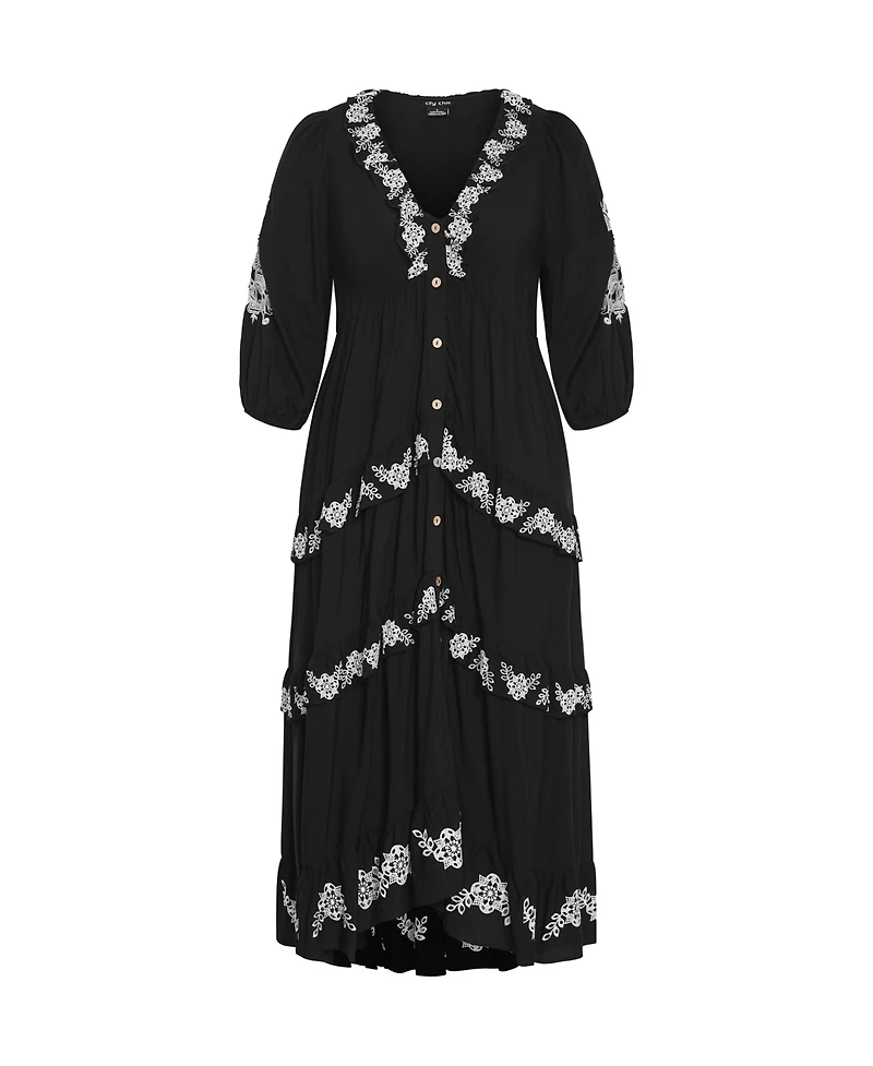 City Chic Plus Size Boheme Maxi Dress