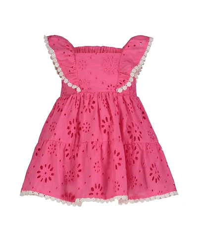 Blueberi Boulevard Baby Girls Daisy Trim Ruffled Sundress
