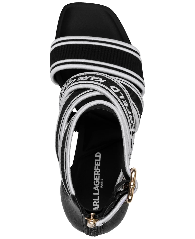 Karl Lagerfeld Paris Women's Careliz Strappy Sandals