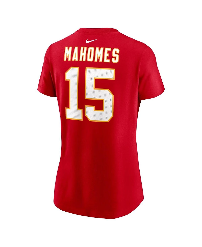 Nike Women's Patrick Mahomes Red Kansas City Chiefs Super Bowl Lix Name Number T-Shirt